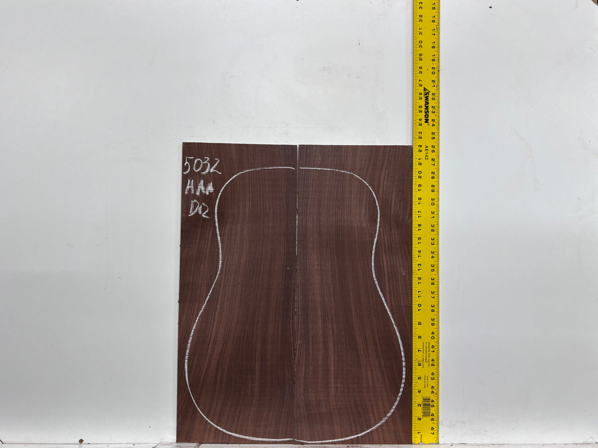 East Indian Rosewood Dreadnought AAA Grade Guitar Back & Side Set #5032 - Exotic Wood Zone