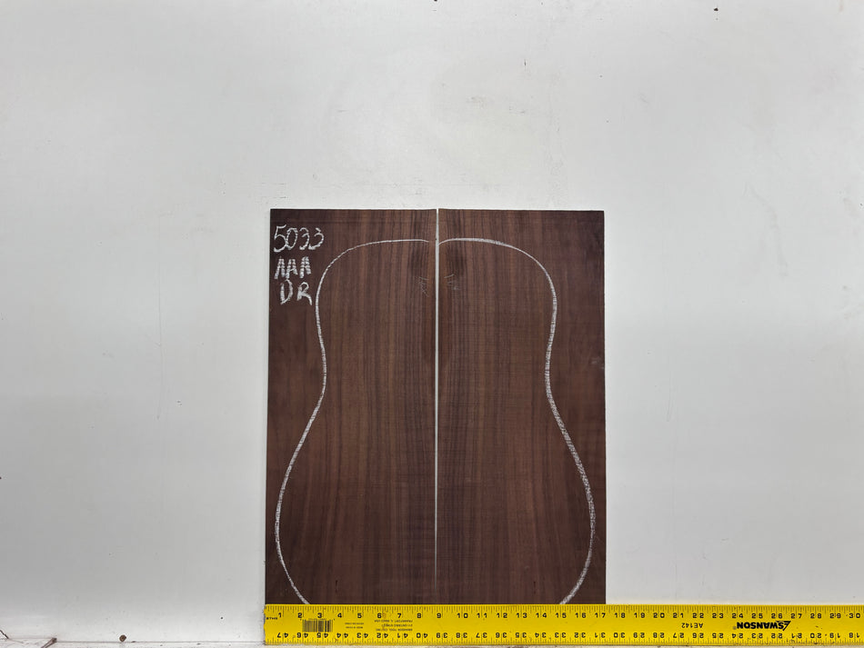 East Indian Rosewood Dreadnought AAA Grade Guitar Back & Side Set #5033 - Exotic Wood Zone