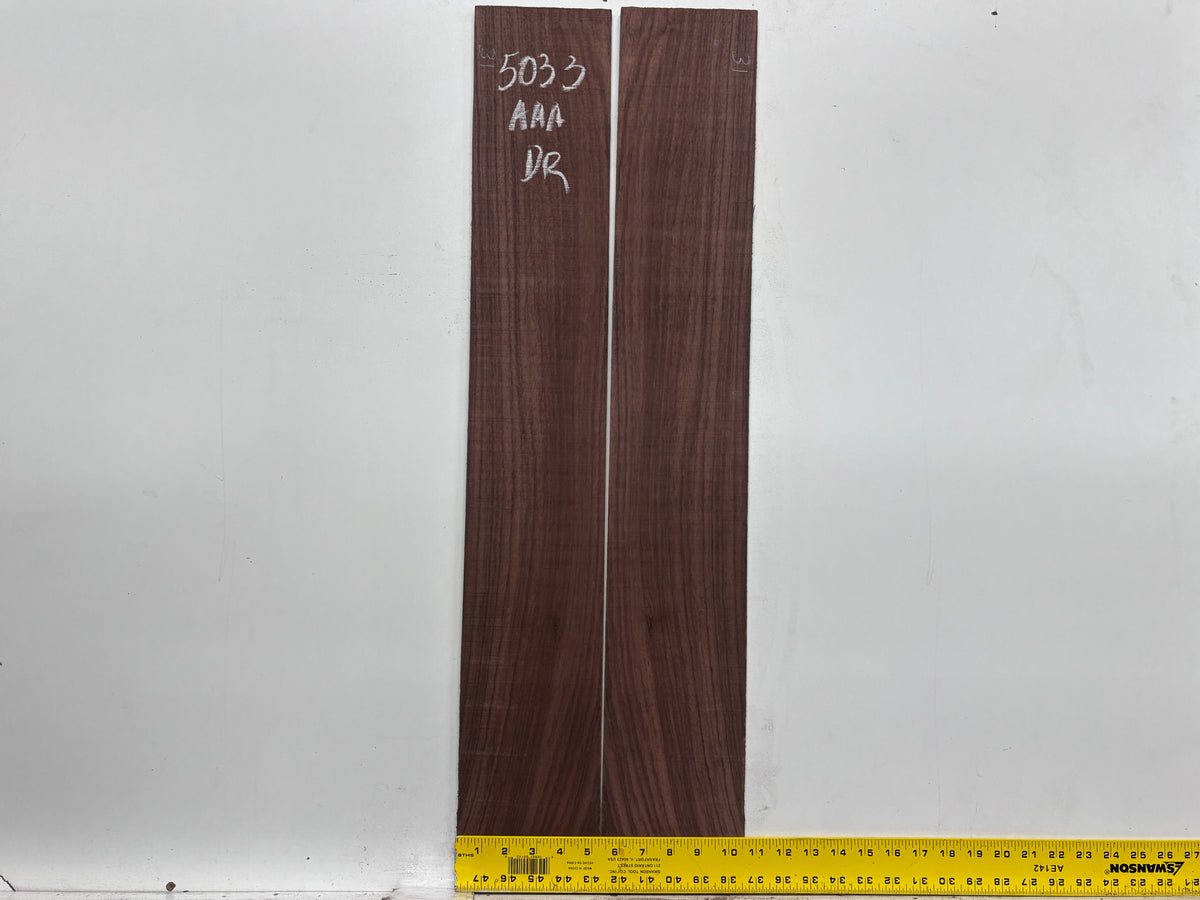 East Indian Rosewood Dreadnought AAA Grade Guitar Back & Side Set #5033 - Exotic Wood Zone