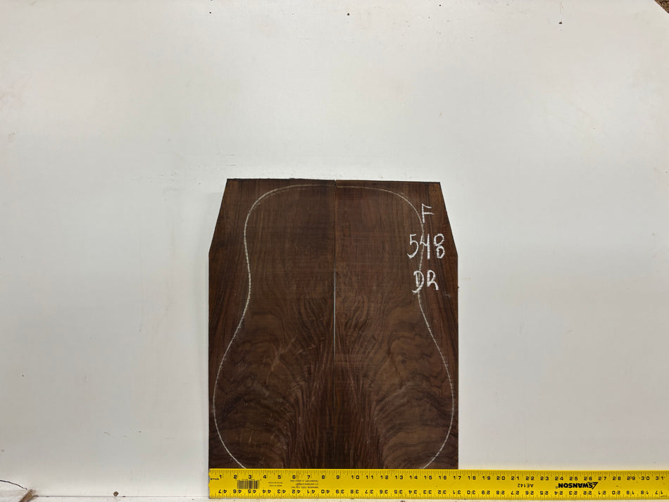 Juego de fondo y aros de guitarra de grado AAAA Dreadnought de palisandro de la India Oriental #61 