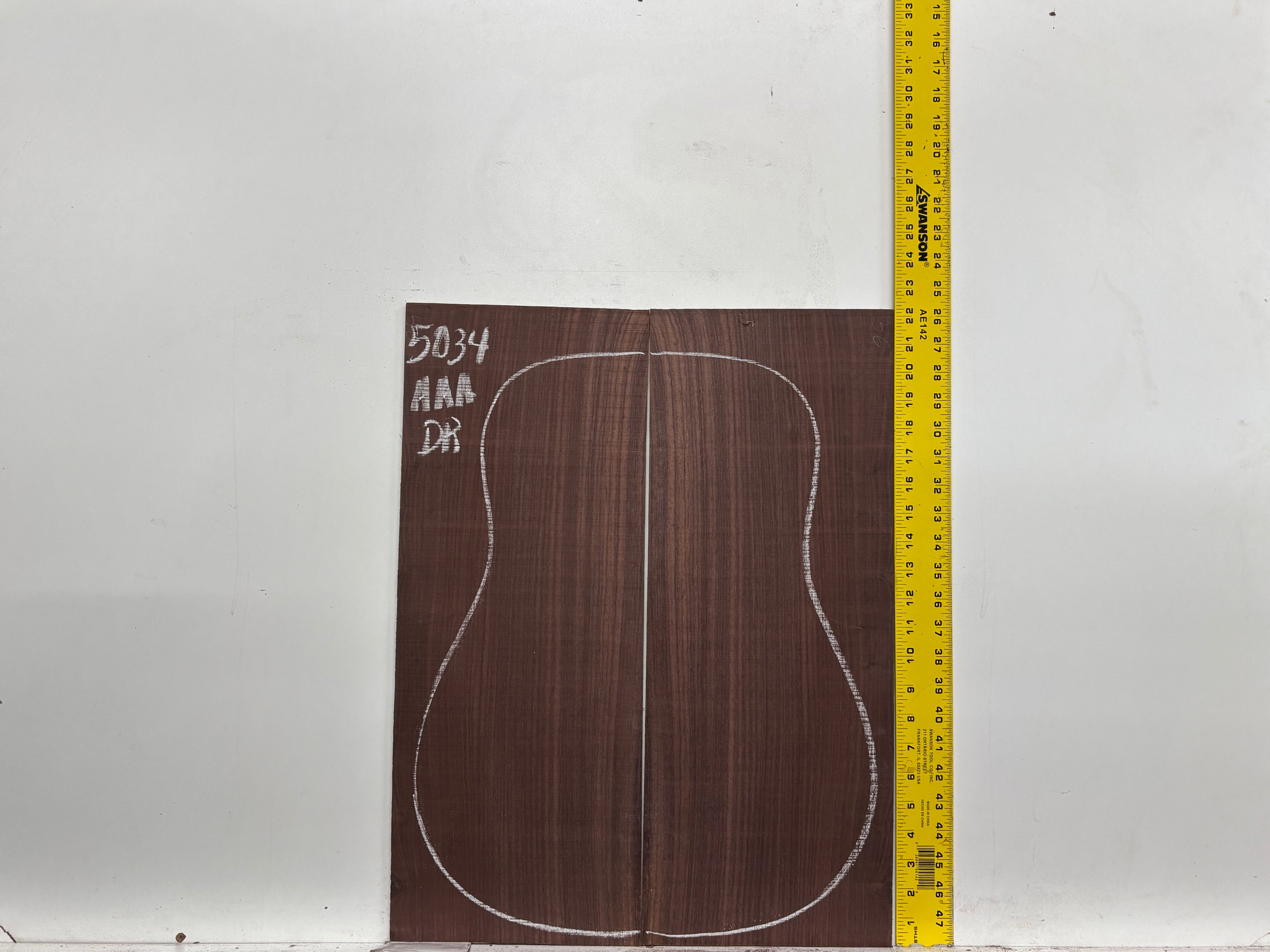 East Indian Rosewood Dreadnought AAA Grade Guitar Back & Side Set #5034 - Exotic Wood Zone