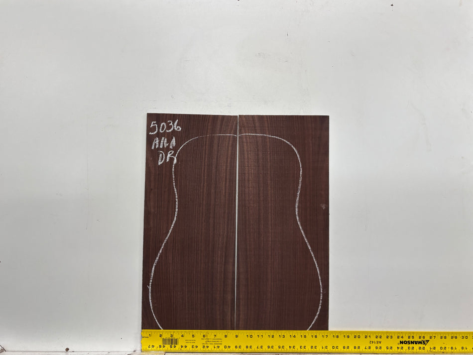 East Indian Rosewood Dreadnought AAA Grade Guitar Back & Side Set #5036 - Exotic Wood Zone