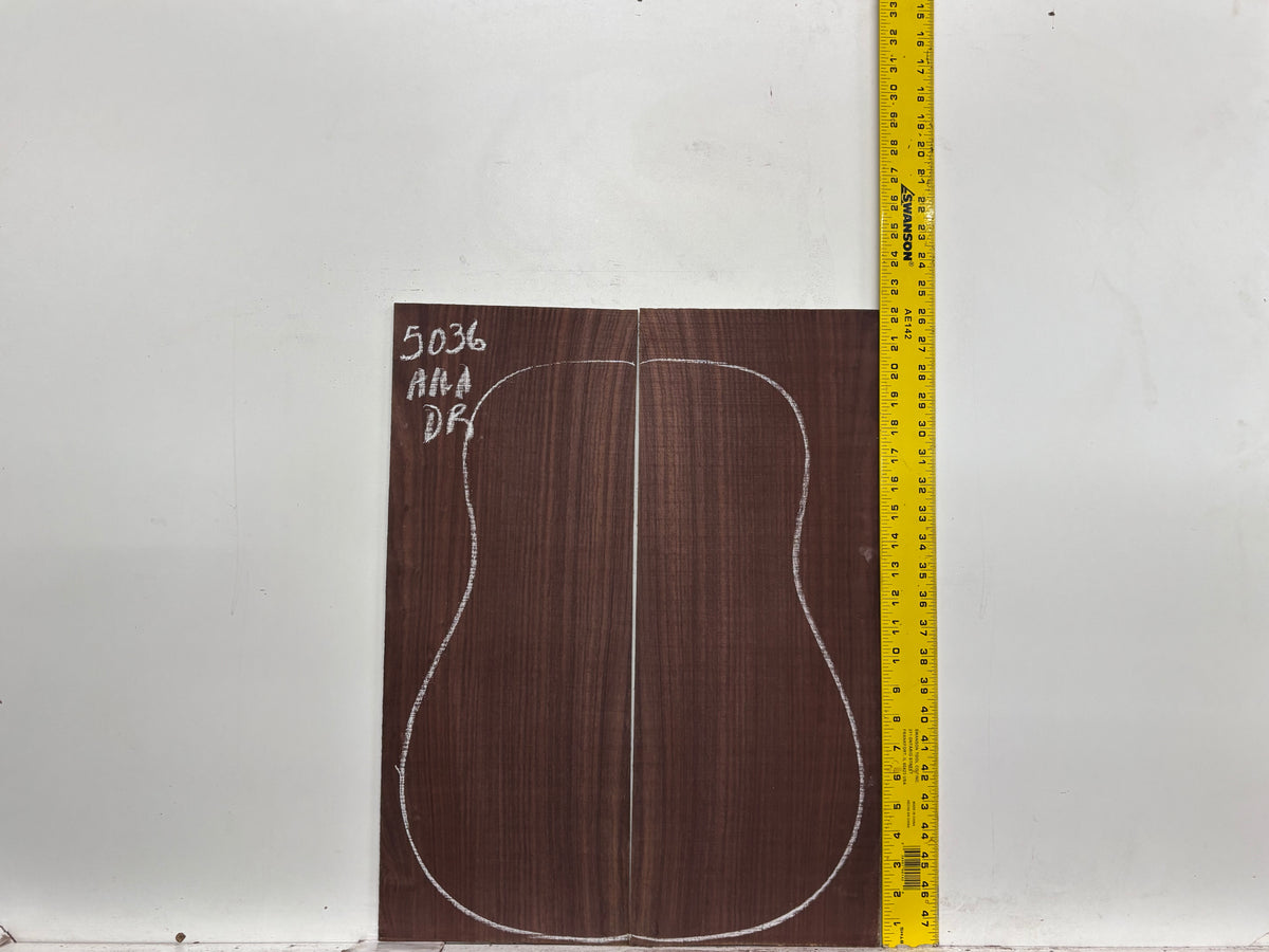 East Indian Rosewood Dreadnought AAA Grade Guitar Back & Side Set #5036 - Exotic Wood Zone