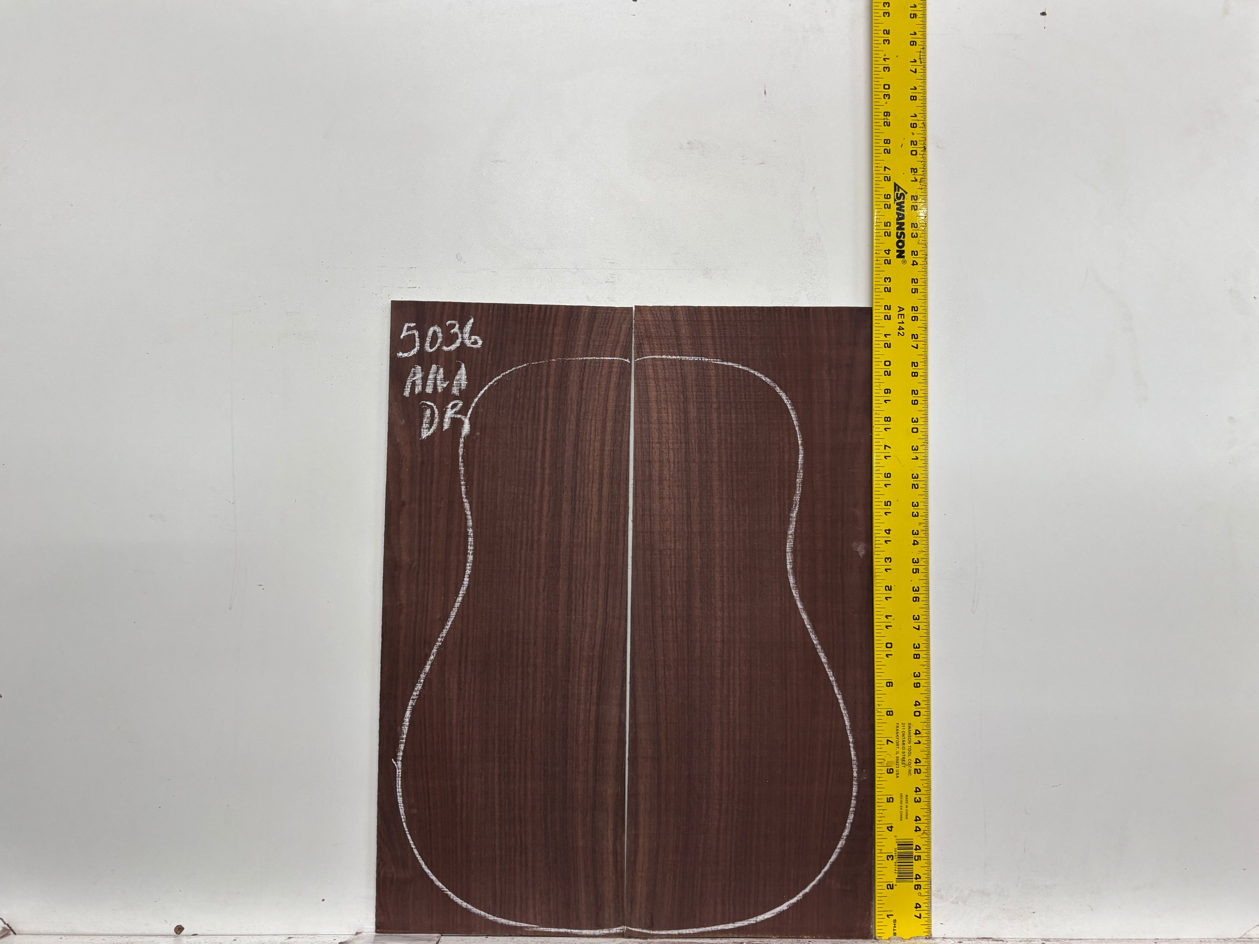 East Indian Rosewood Dreadnought AAA Grade Guitar Back & Side Set #5036 - Exotic Wood Zone