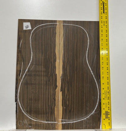 Ziricote Wood Acoustic Classical Guitar Back Set 