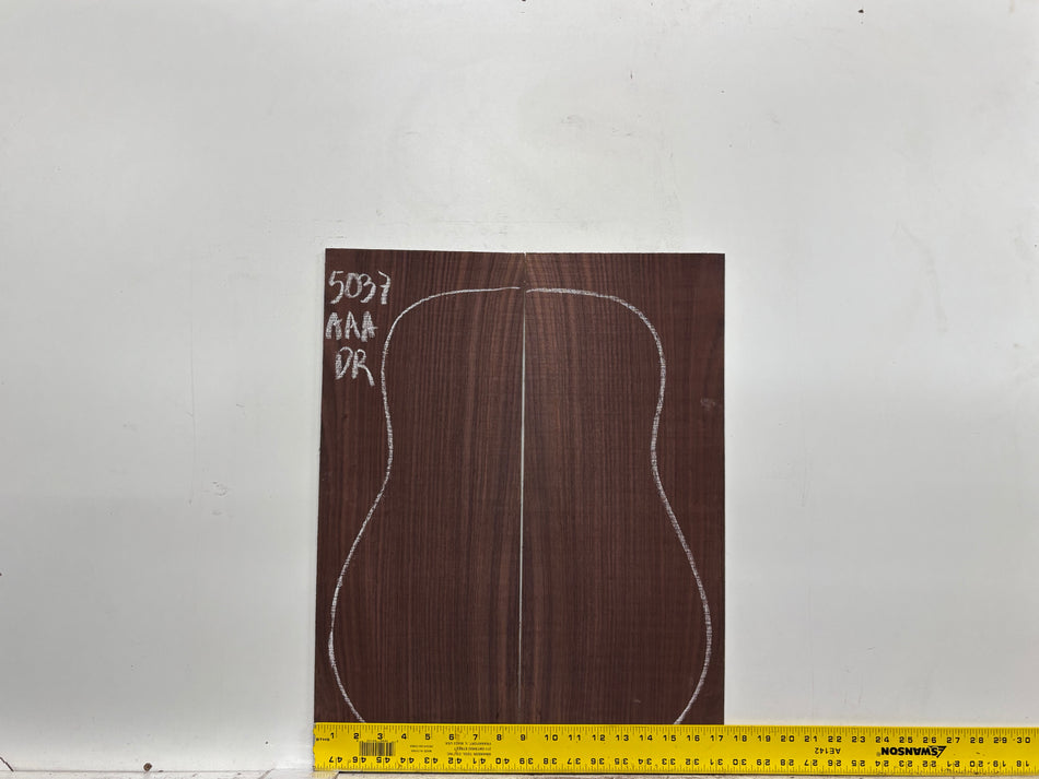 East Indian Rosewood Dreadnought AAA Grade Guitar Back & Side Set #5037 - Exotic Wood Zone