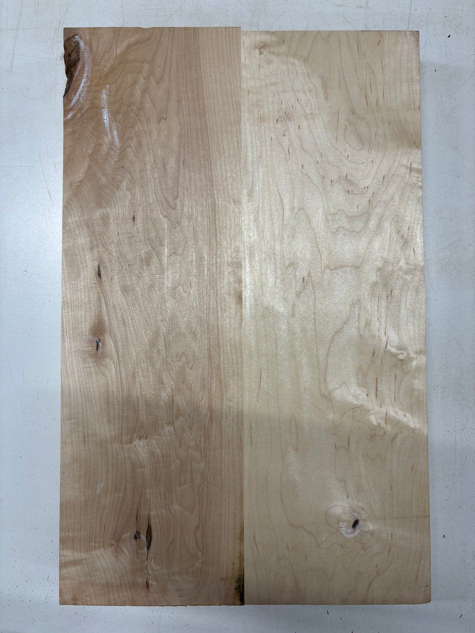 2 Piece Glued, Hard Maple Guitar Body Blank  - 22" x 13-3/4" x 1-3/4" #5603