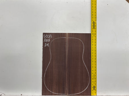 East Indian Rosewood Dreadnought AAA Grade Guitar Back & Side Set #5038 - Exotic Wood Zone