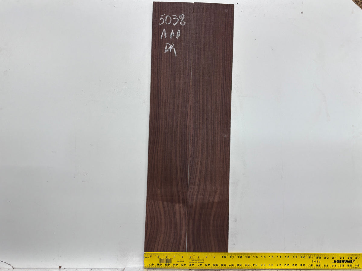 East Indian Rosewood Dreadnought AAA Grade Guitar Back & Side Set #5038 - Exotic Wood Zone