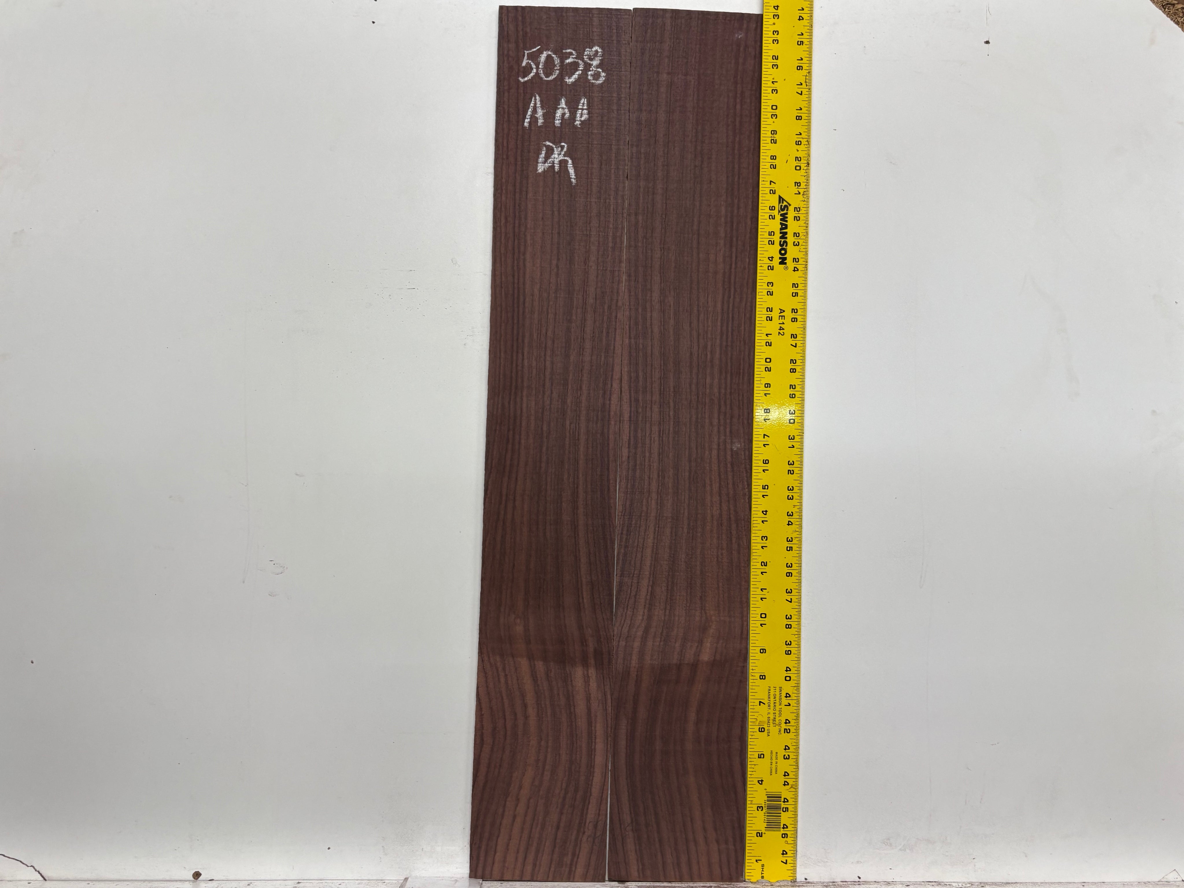 East Indian Rosewood Dreadnought AAA Grade Guitar Back & Side Set #5038 - Exotic Wood Zone