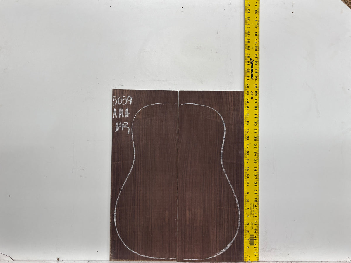 East Indian Rosewood Dreadnought AAA Grade Guitar Back & Side Set #5039 - Exotic Wood Zone