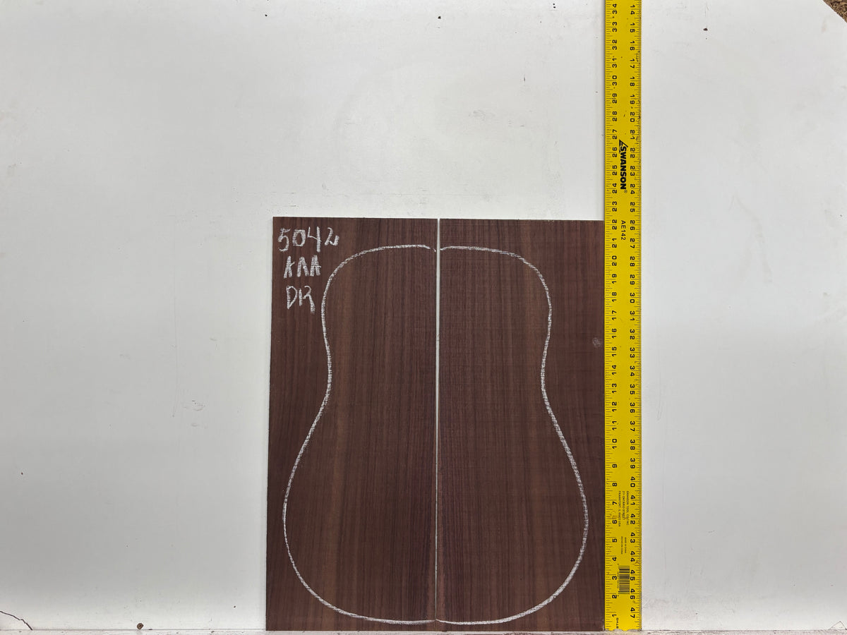 East Indian Rosewood Dreadnought AAA Grade Guitar Back & Side Set #5042 - Exotic Wood Zone