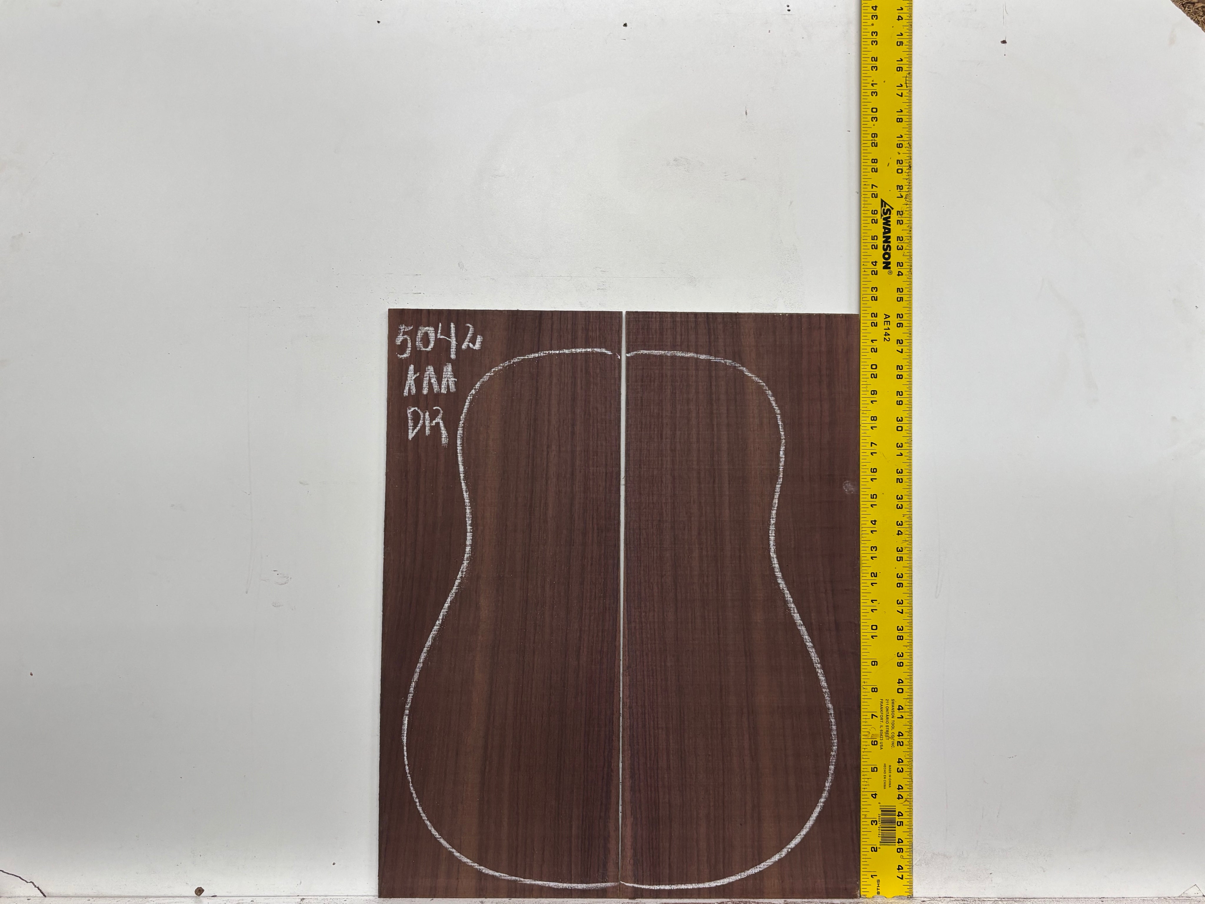 East Indian Rosewood Dreadnought AAA Grade Guitar Back & Side Set #5042 - Exotic Wood Zone