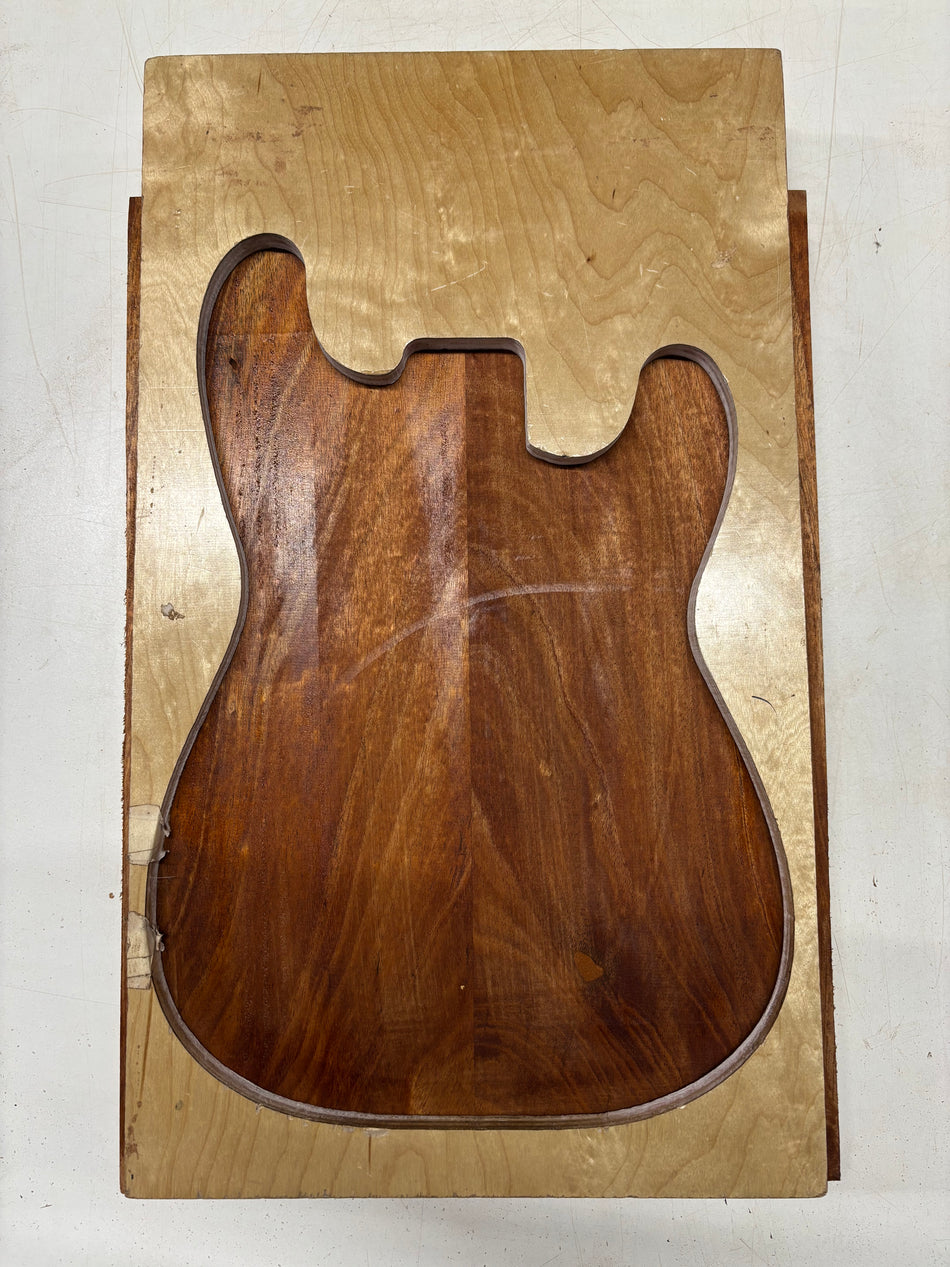 2 Piece Glued, African Mahogany Body Blank  21"x15"x1-7/8"  #5609