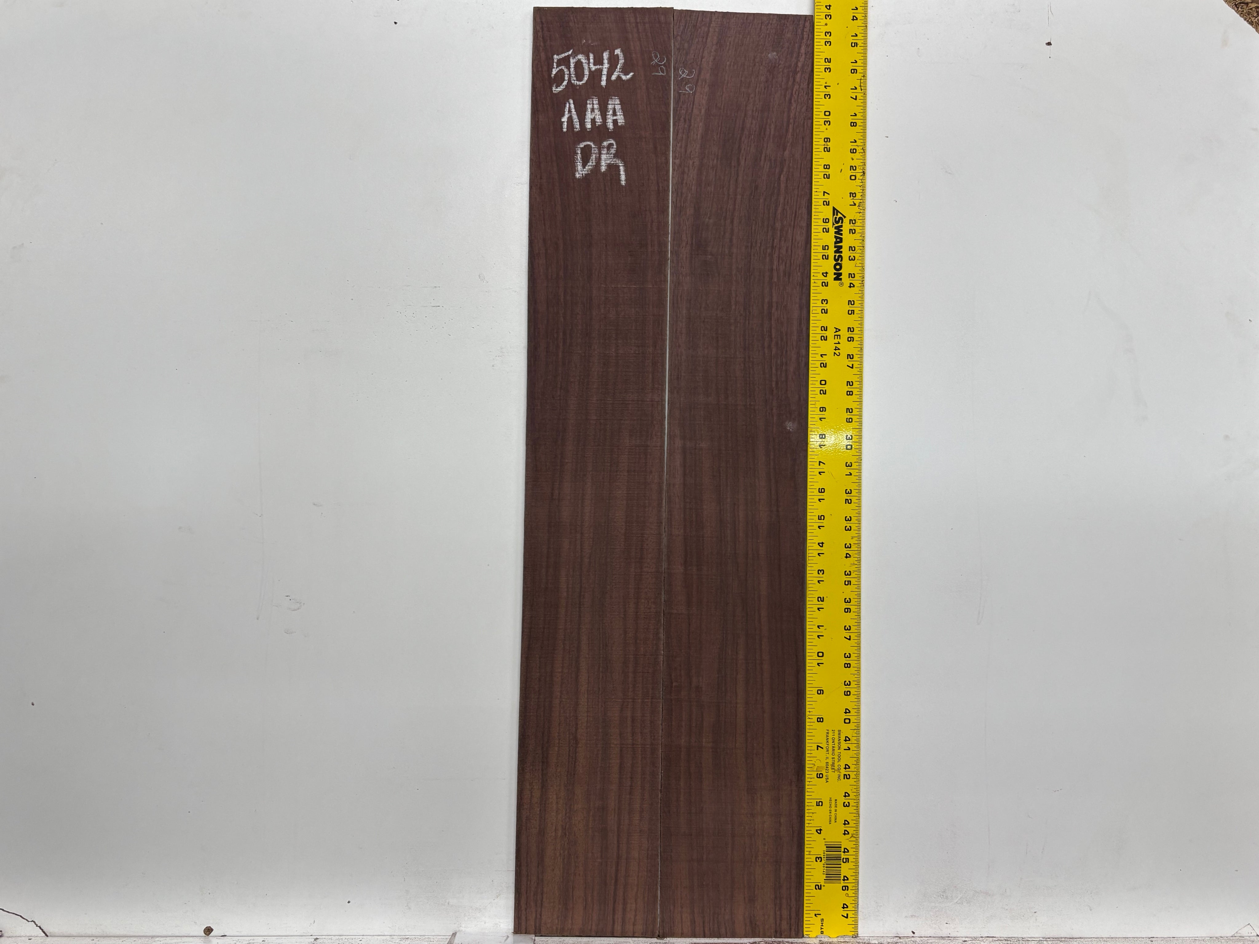 East Indian Rosewood Dreadnought AAA Grade Guitar Back & Side Set #5042 - Exotic Wood Zone
