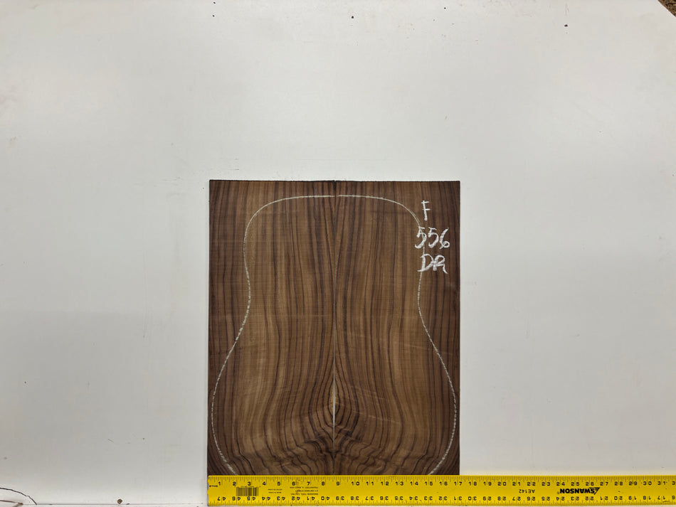 Figured Indian Rosewood Dreadnought Guitar Back & Side Set #556