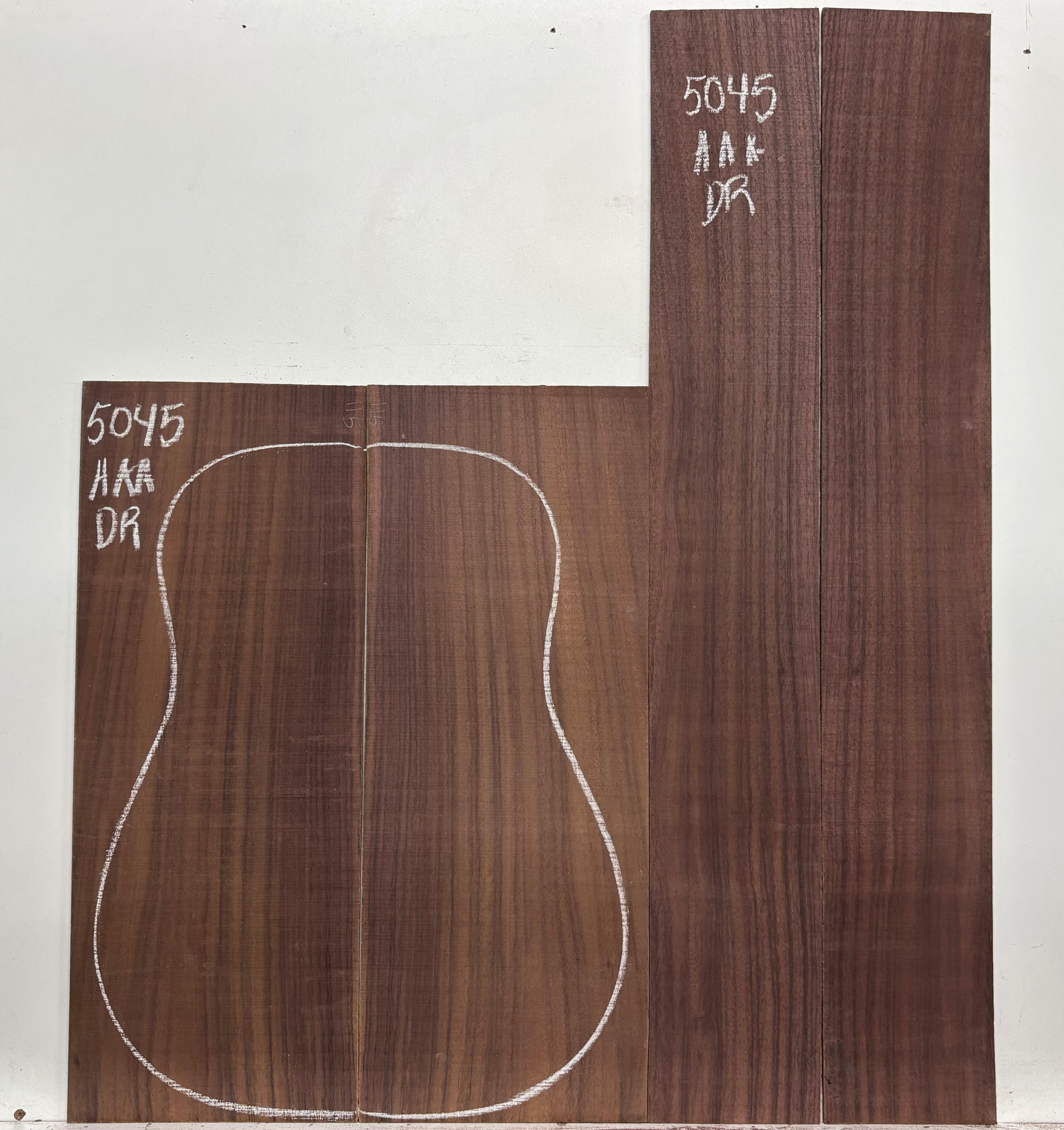 East Indian Rosewood Dreadnought AAA Grade Guitar Back & Side Set #5045 - Exotic Wood Zone