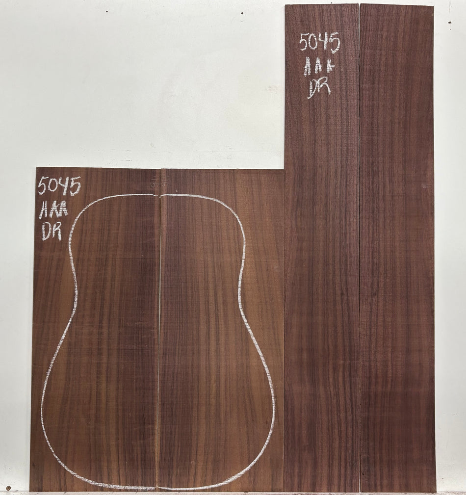 East Indian Rosewood Dreadnought AAA Grade Guitar Back & Side Set #5045 - Exotic Wood Zone