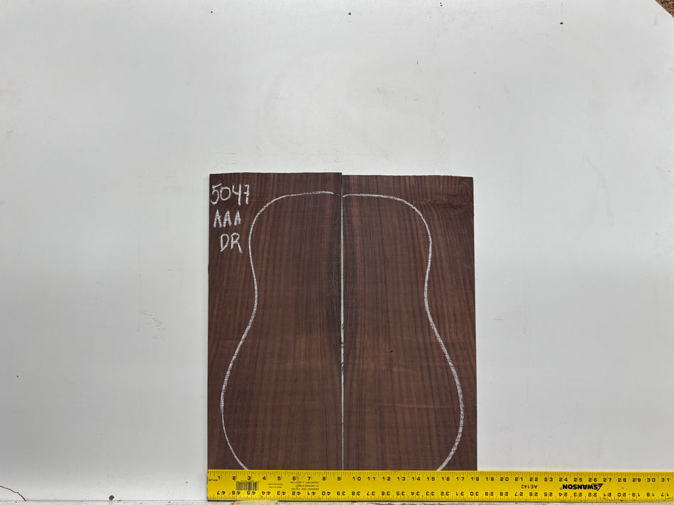 East Indian Rosewood Dreadnought AAA Grade Guitar Back & Side Set #5047 - Exotic Wood Zone