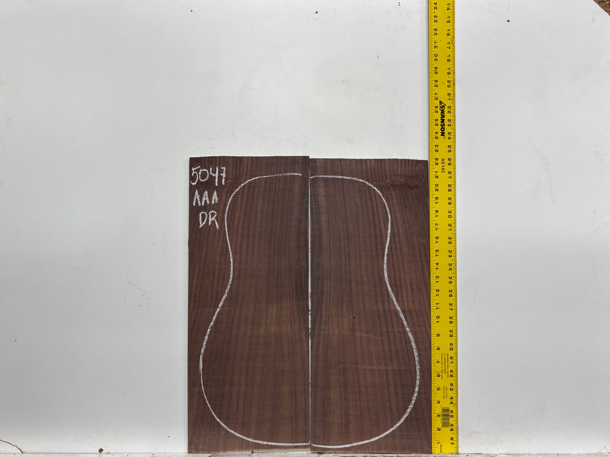 East Indian Rosewood Dreadnought AAA Grade Guitar Back & Side Set #5047 - Exotic Wood Zone