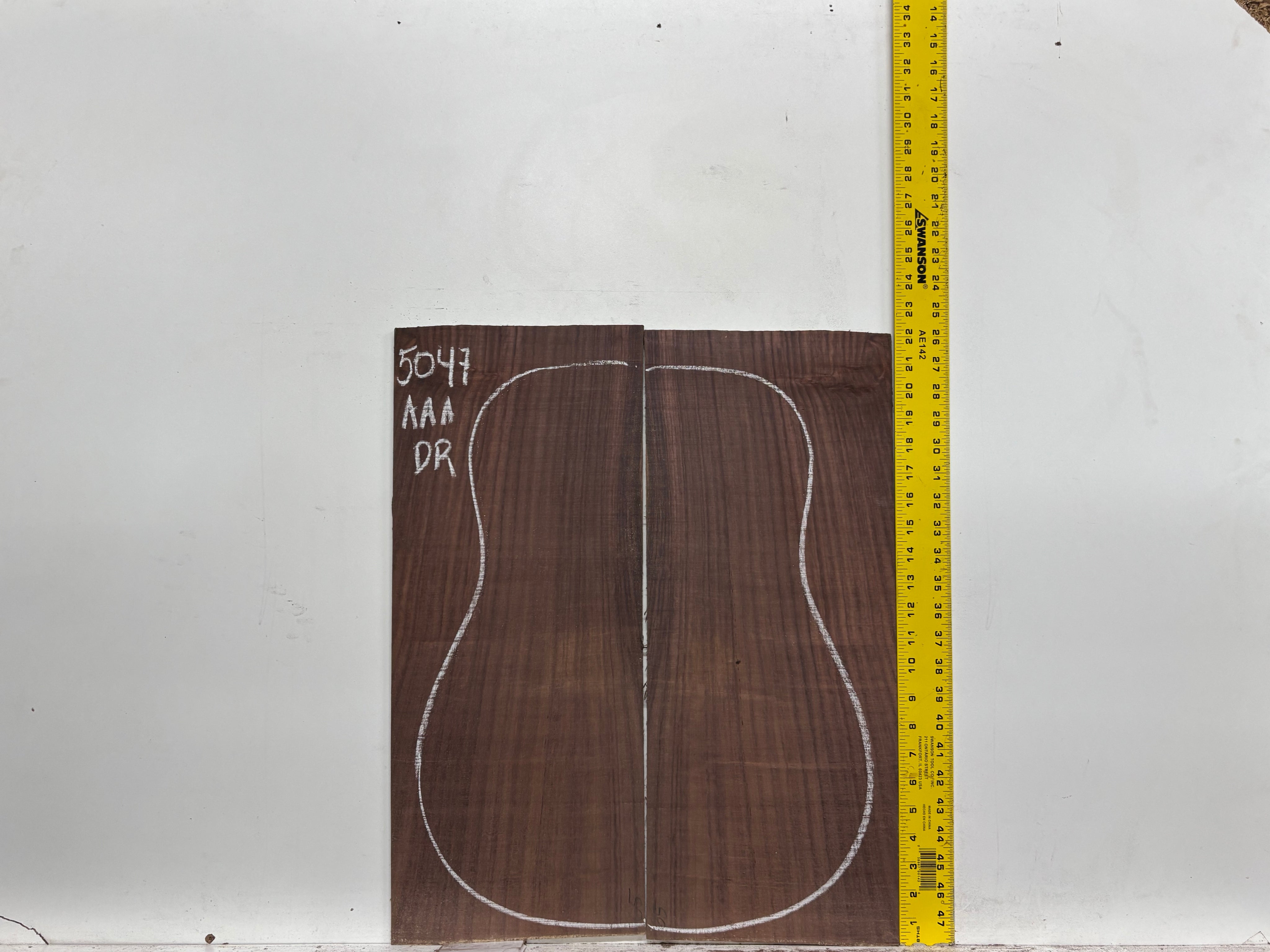 East Indian Rosewood Dreadnought AAA Grade Guitar Back & Side Set #5047 - Exotic Wood Zone