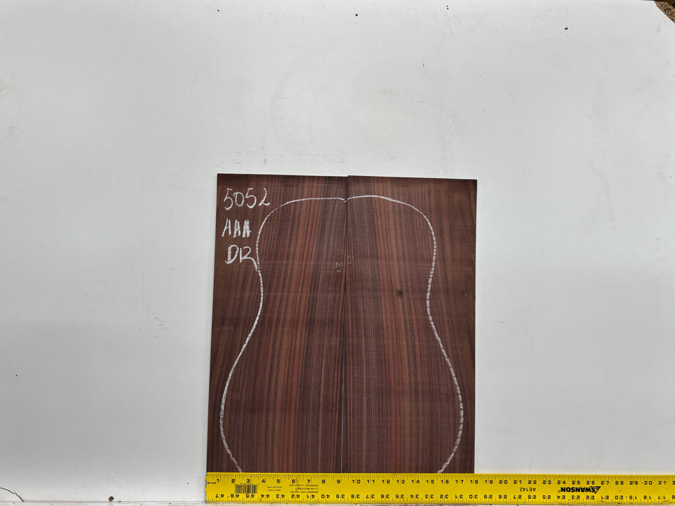 East Indian Rosewood Dreadnought AAA Grade Guitar Back & Side Set #5052 - Exotic Wood Zone