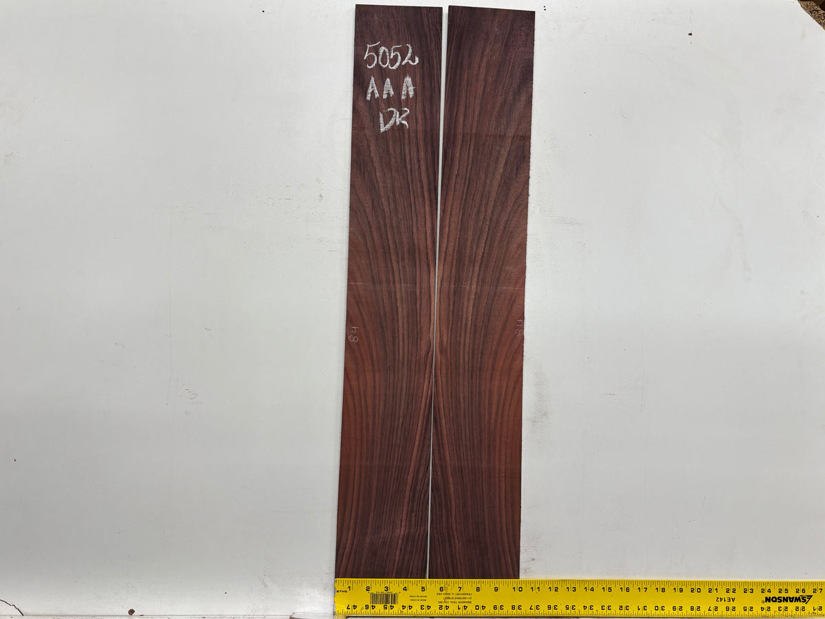 East Indian Rosewood Dreadnought AAA Grade Guitar Back & Side Set #5052 - Exotic Wood Zone