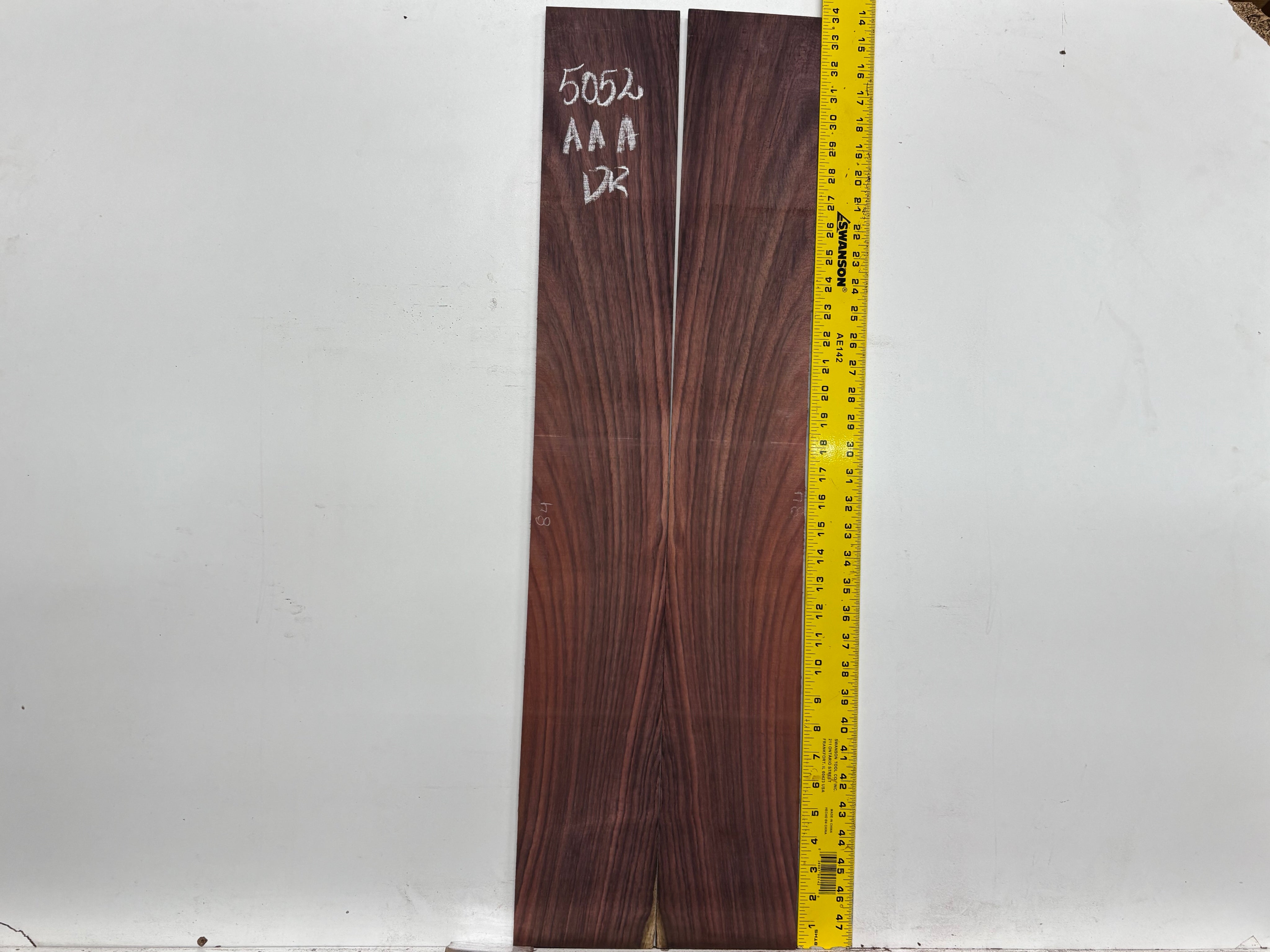 East Indian Rosewood Dreadnought AAA Grade Guitar Back & Side Set #5052 - Exotic Wood Zone