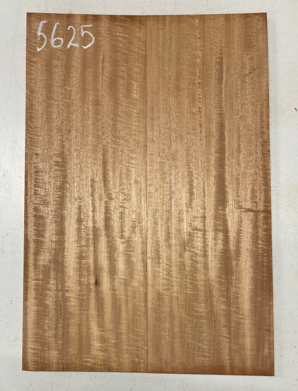 2 Piece Glued, Flame African Mahogany Drop Top  21"x14"x1/4"#5625