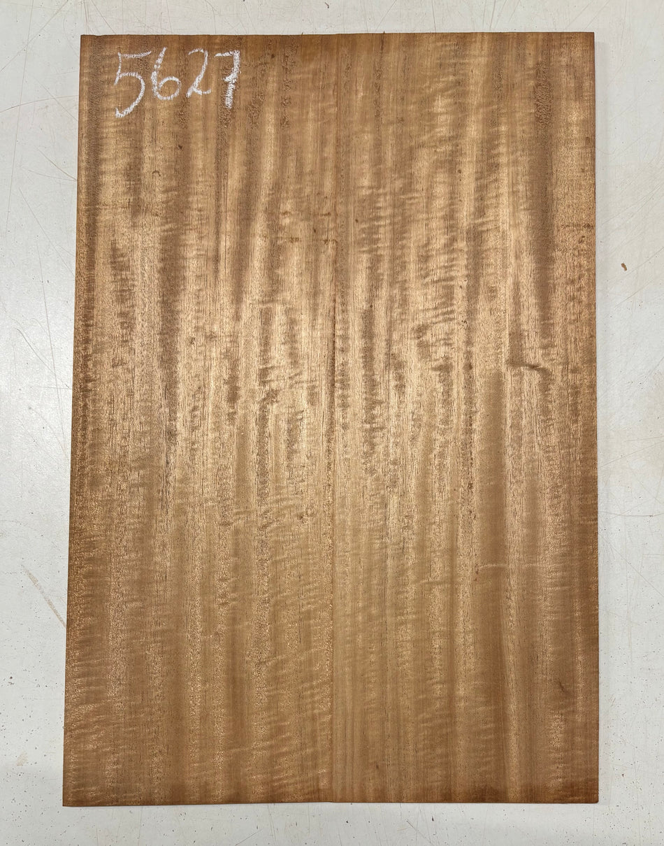 2 Piece Glued, Flame African Mahogany Drop Top  21"x14"x1/4"#5627