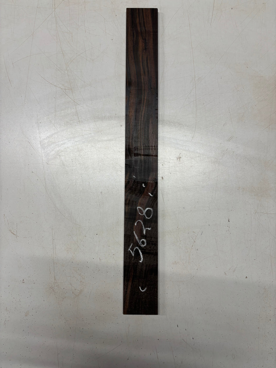 1 Piece, Brazilian Rosewood Fingerboard Blank 21"x2-1/4"x3/8"#5628