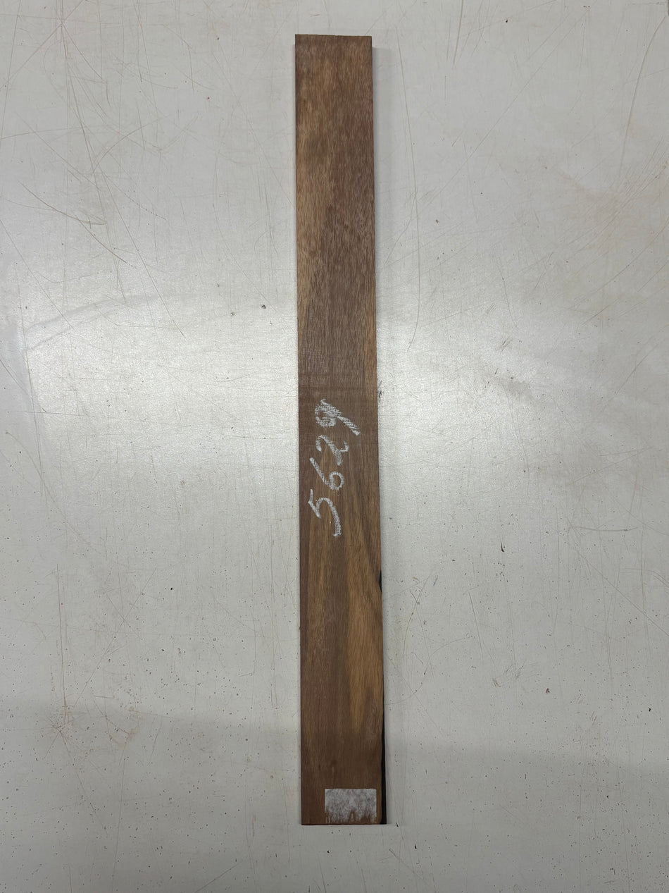 1 Piece, Malaysian Blackwood Fingerboard Blank  21"x2-1/4"x3/8"#5629