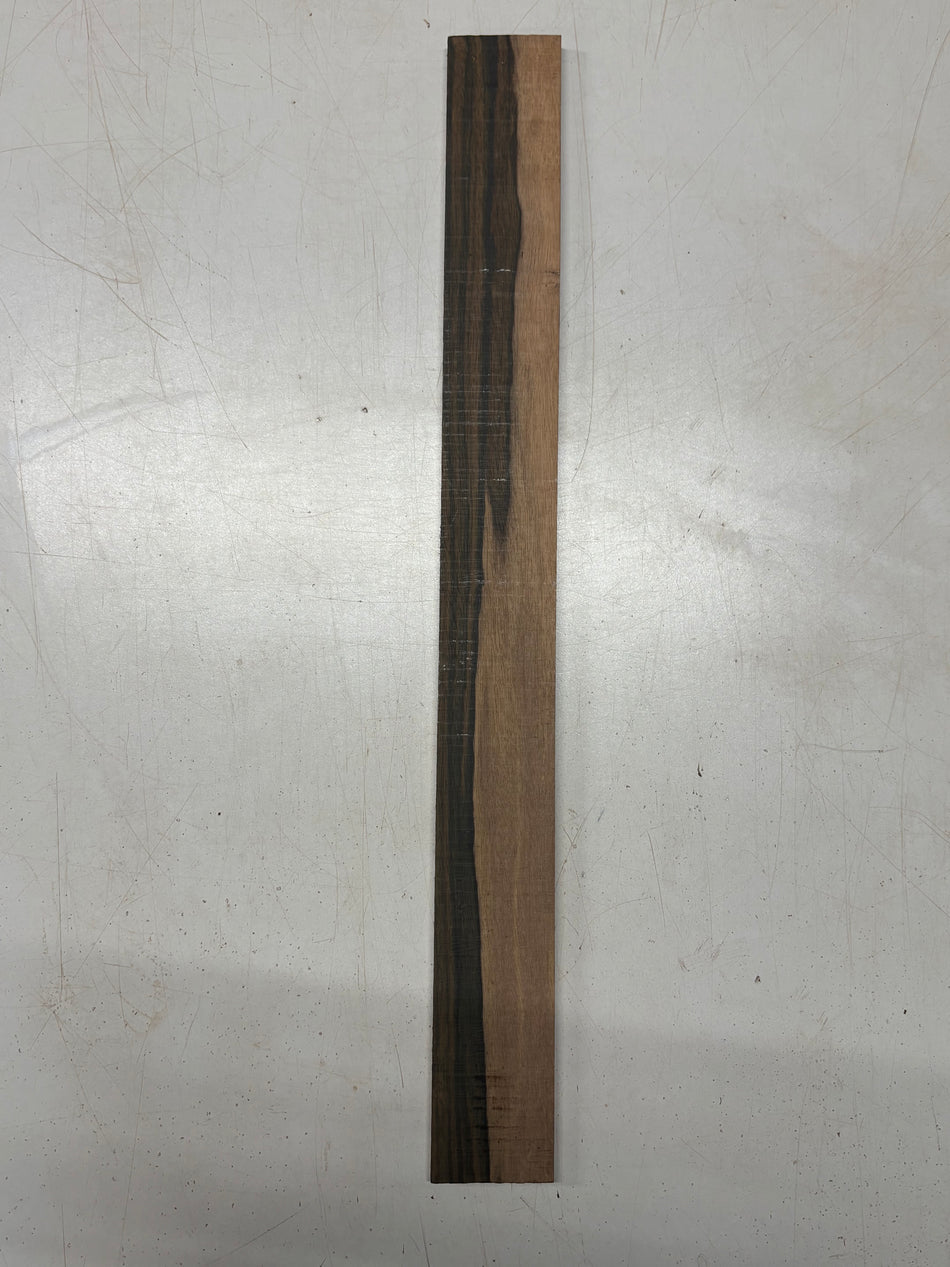 1 Piece, Malaysian Blackwood Fingerboard Blank  21"x2-1/4"x3/8"#5629