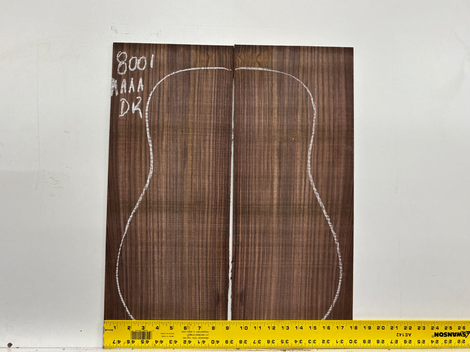 East Indian Rosewood Dreadnought Guitar Back Set #8001 - Exotic Wood Zone