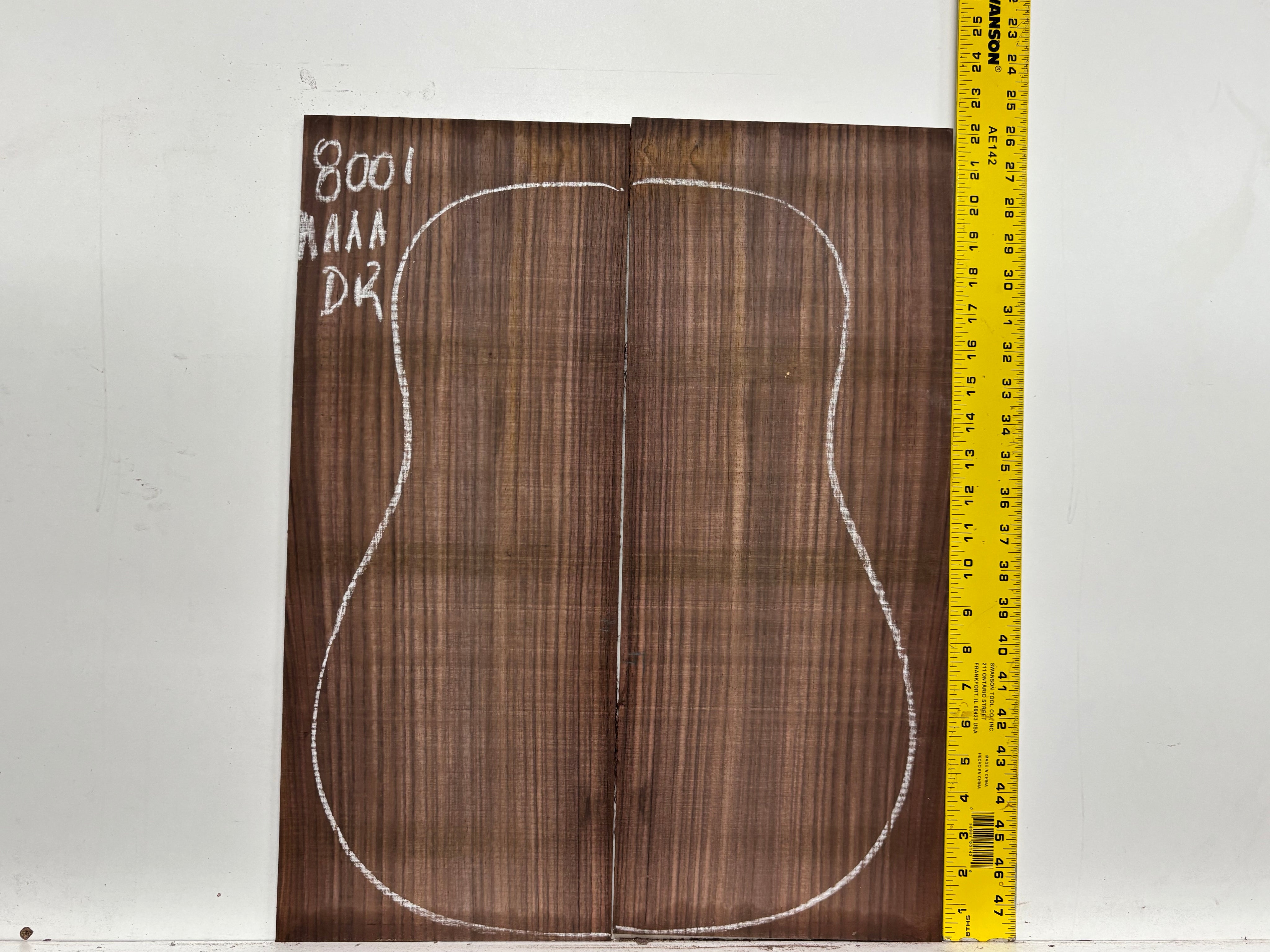 East Indian Rosewood Dreadnought Guitar Back Set #8001 - Exotic Wood Zone