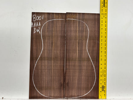 East Indian Rosewood Dreadnought Guitar Back Set #8001 - Exotic Wood Zone