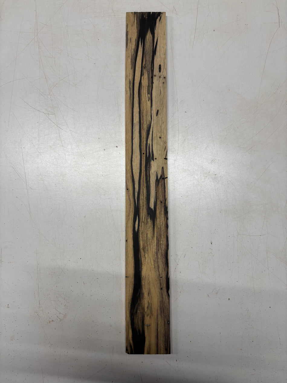 1 Piece, Black And White Ebony Fingerboard Blank 24"x3"x3/8"#5631