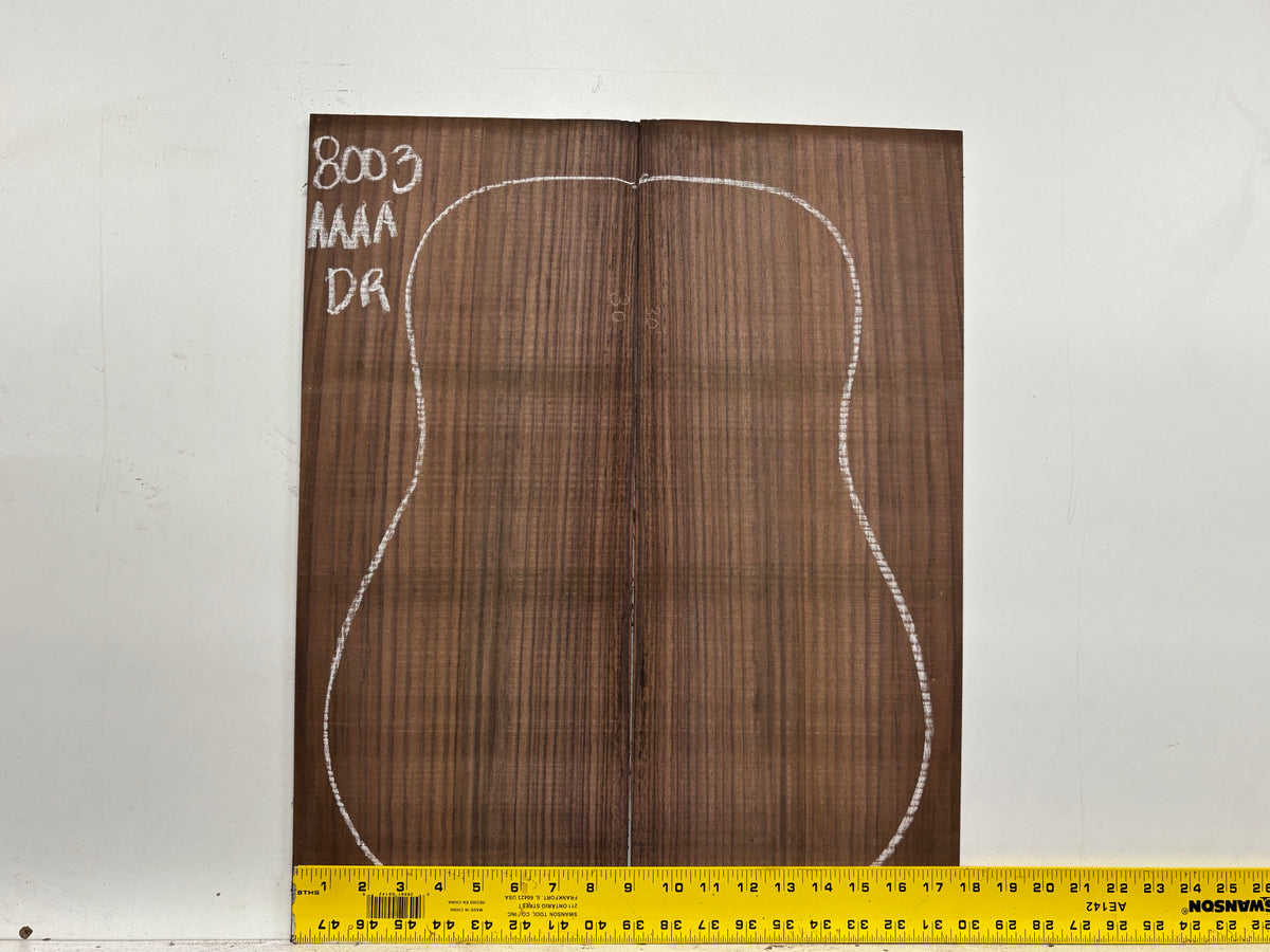 East Indian Rosewood Dreadnought Guitar Back Set #8003 - Exotic Wood Zone