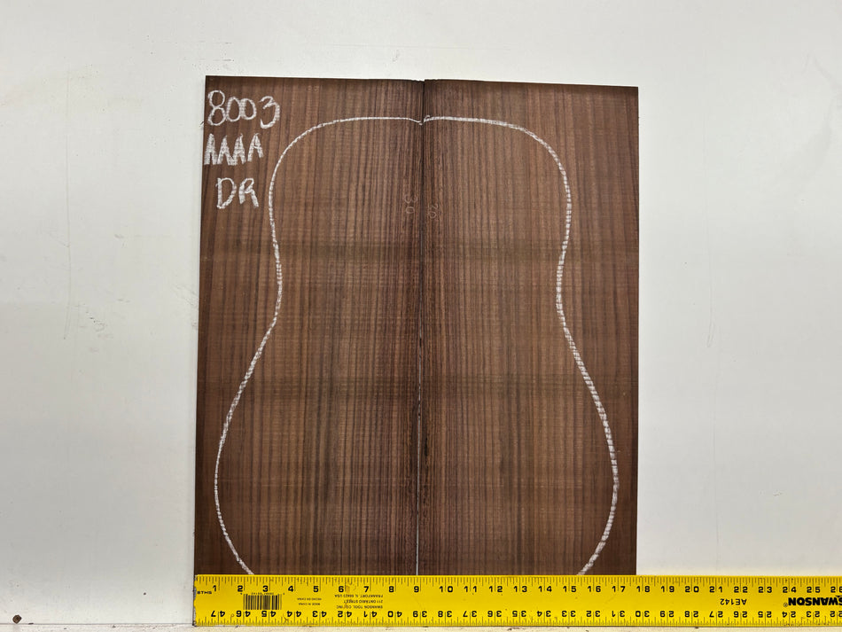 East Indian Rosewood Dreadnought Guitar Back Set #8003 - Exotic Wood Zone