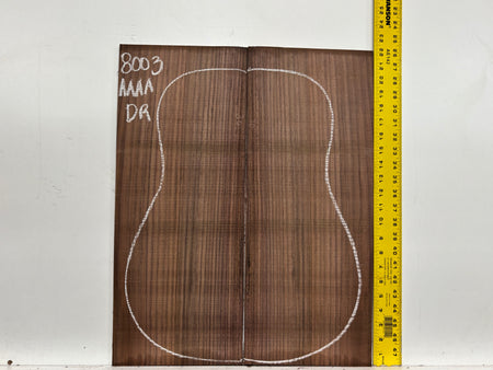 East Indian Rosewood Dreadnought Guitar Back Set #8003 - Exotic Wood Zone