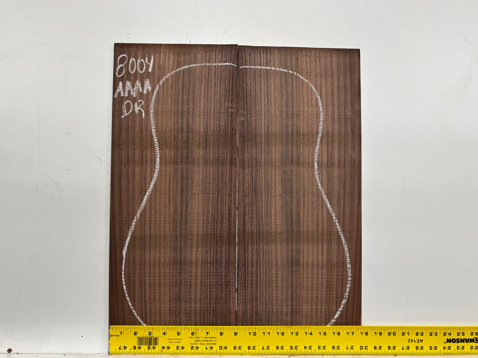 East Indian Rosewood Dreadnought Guitar Back Set #8004 - Exotic Wood Zone