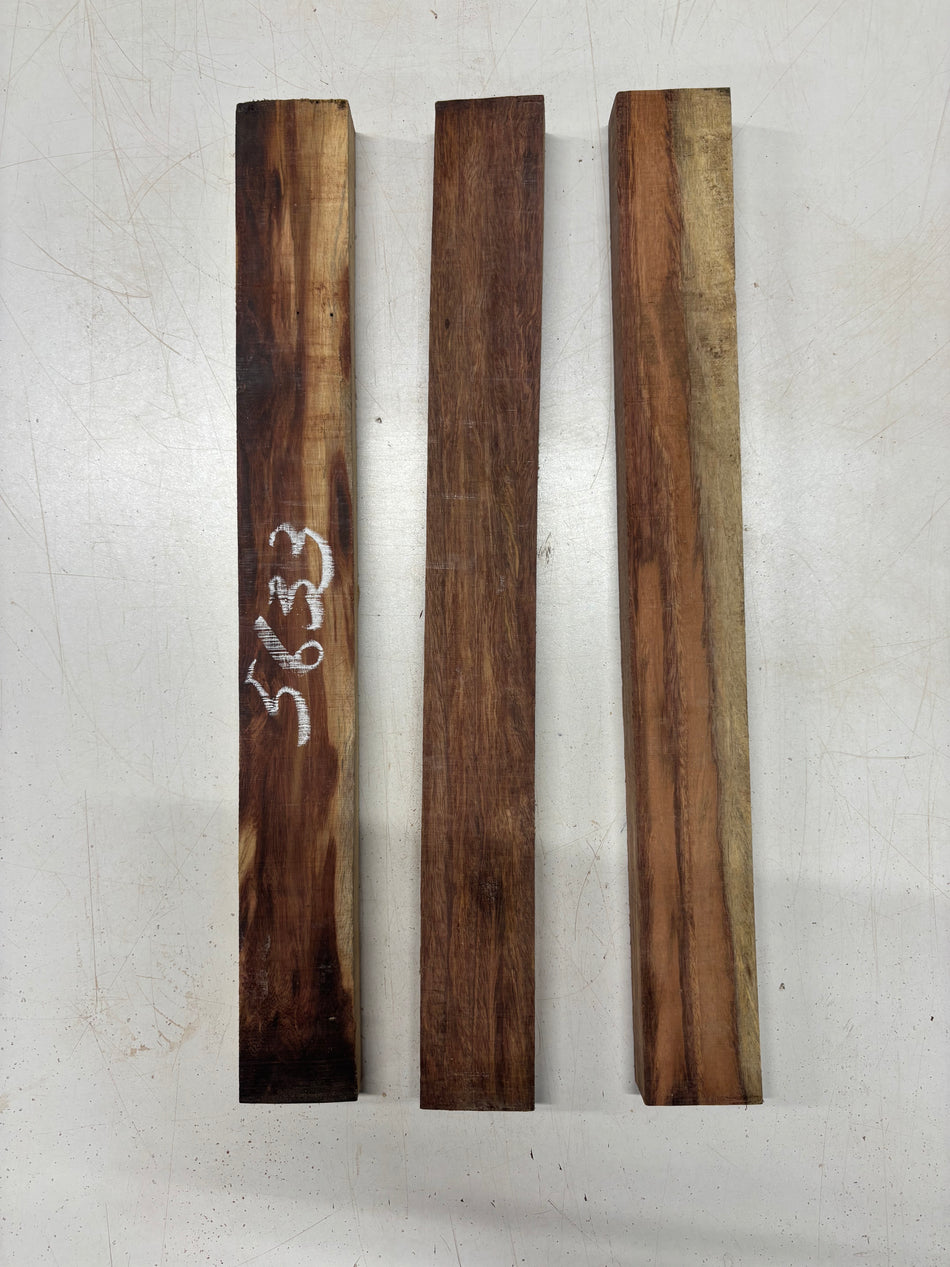 3 Pack, Red Tamarind Thin Stock Lumber 18"x2"x1"#5633