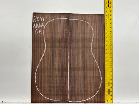 East Indian Rosewood Dreadnought Guitar Back Set #8004 - Exotic Wood Zone