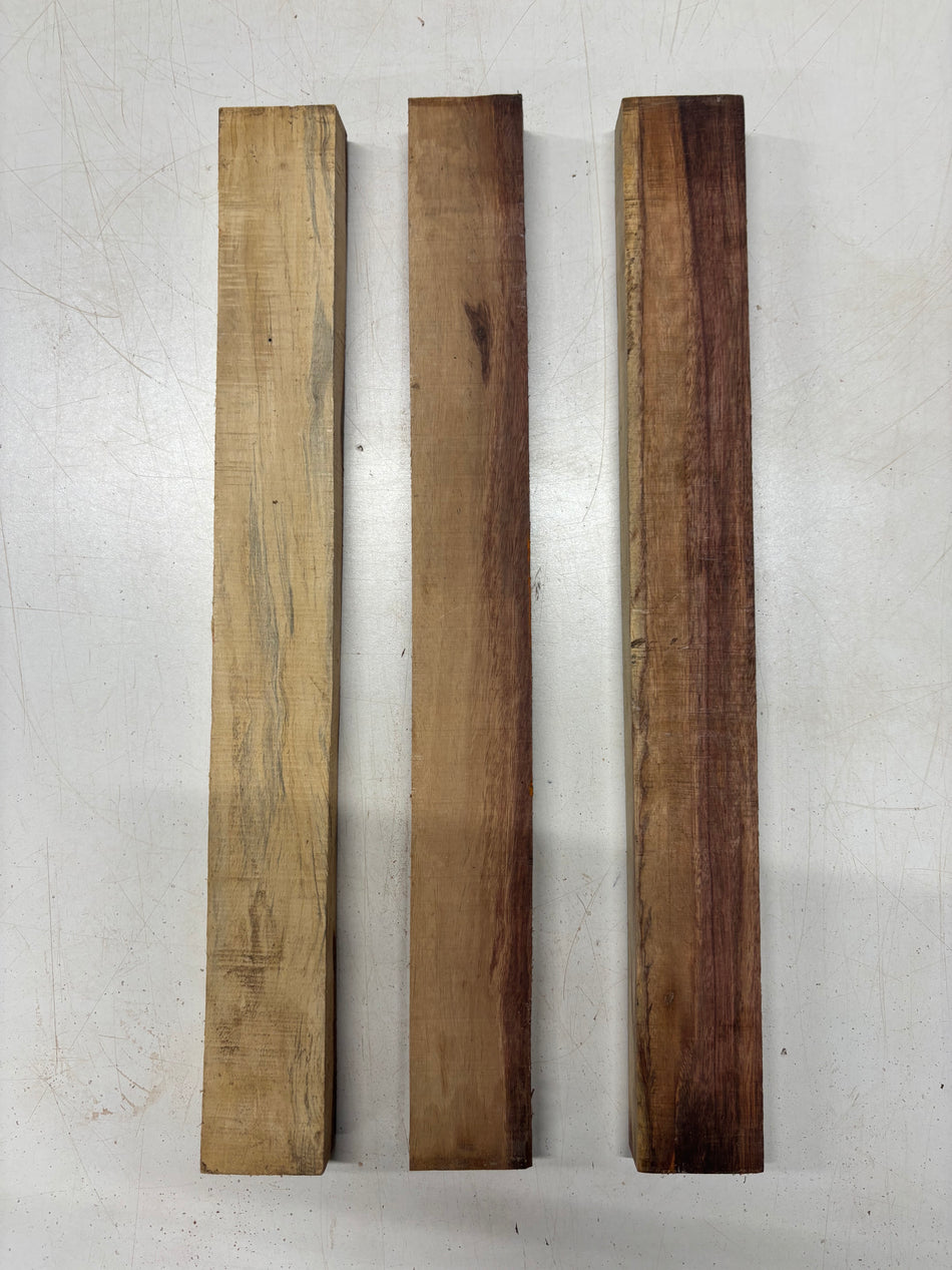 3 Pack, Red Tamarind Thin Stock Lumber 18"x2"x1"#5633