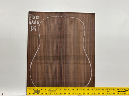 East Indian Rosewood Dreadnought Guitar Back Set #8005 - Exotic Wood Zone