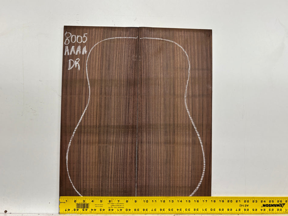 East Indian Rosewood Dreadnought Guitar Back Set #8005 - Exotic Wood Zone