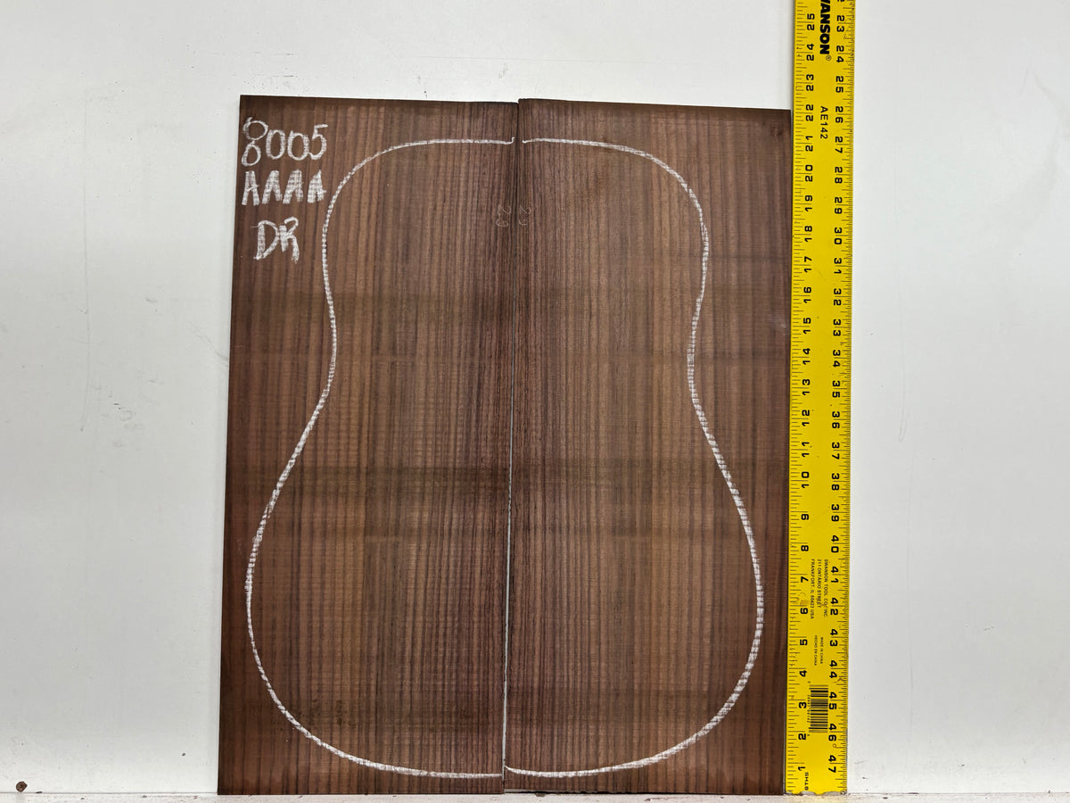 East Indian Rosewood Dreadnought Guitar Back Set #8005 - Exotic Wood Zone