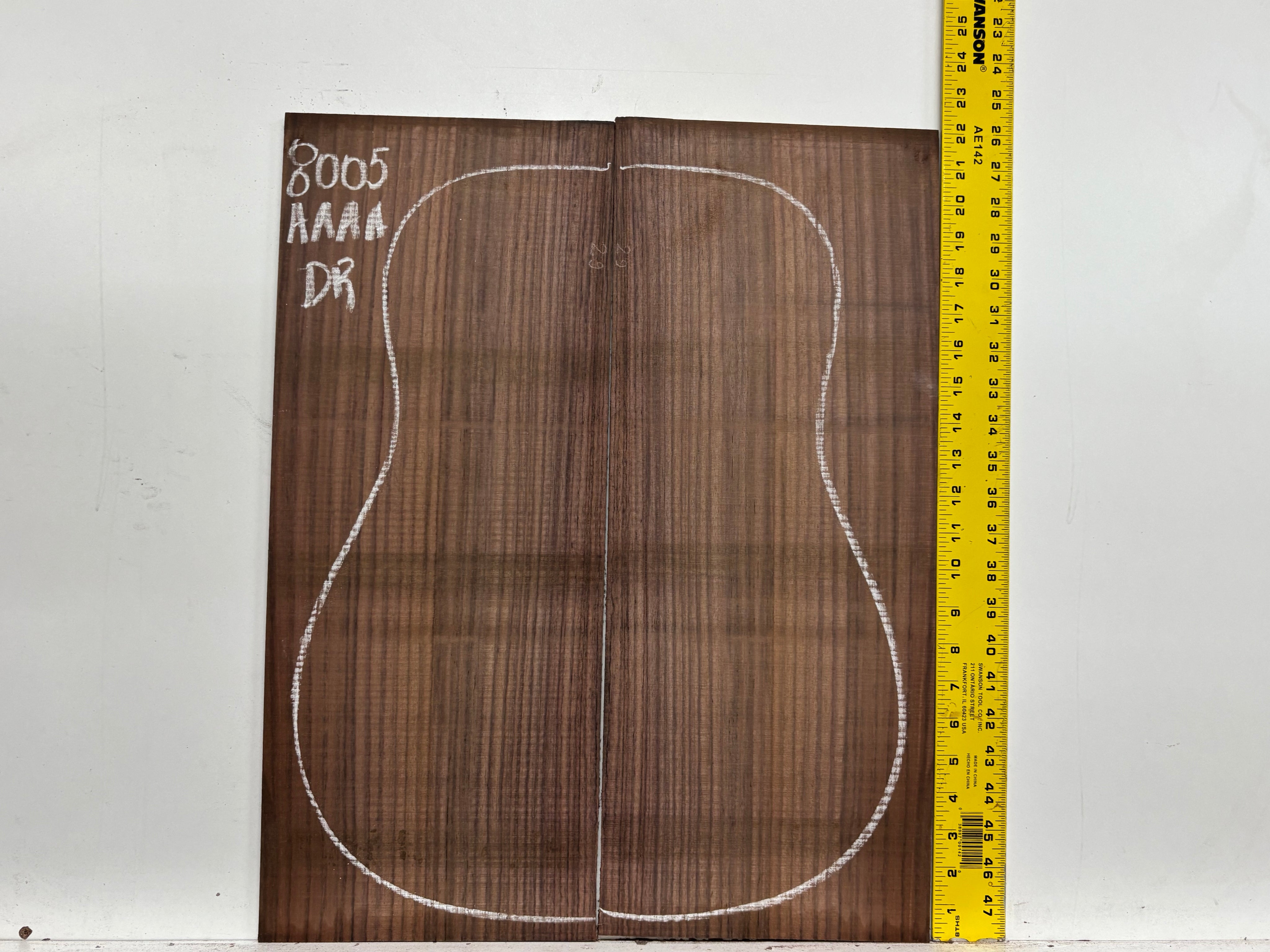 East Indian Rosewood Dreadnought Guitar Back Set #8005 - Exotic Wood Zone