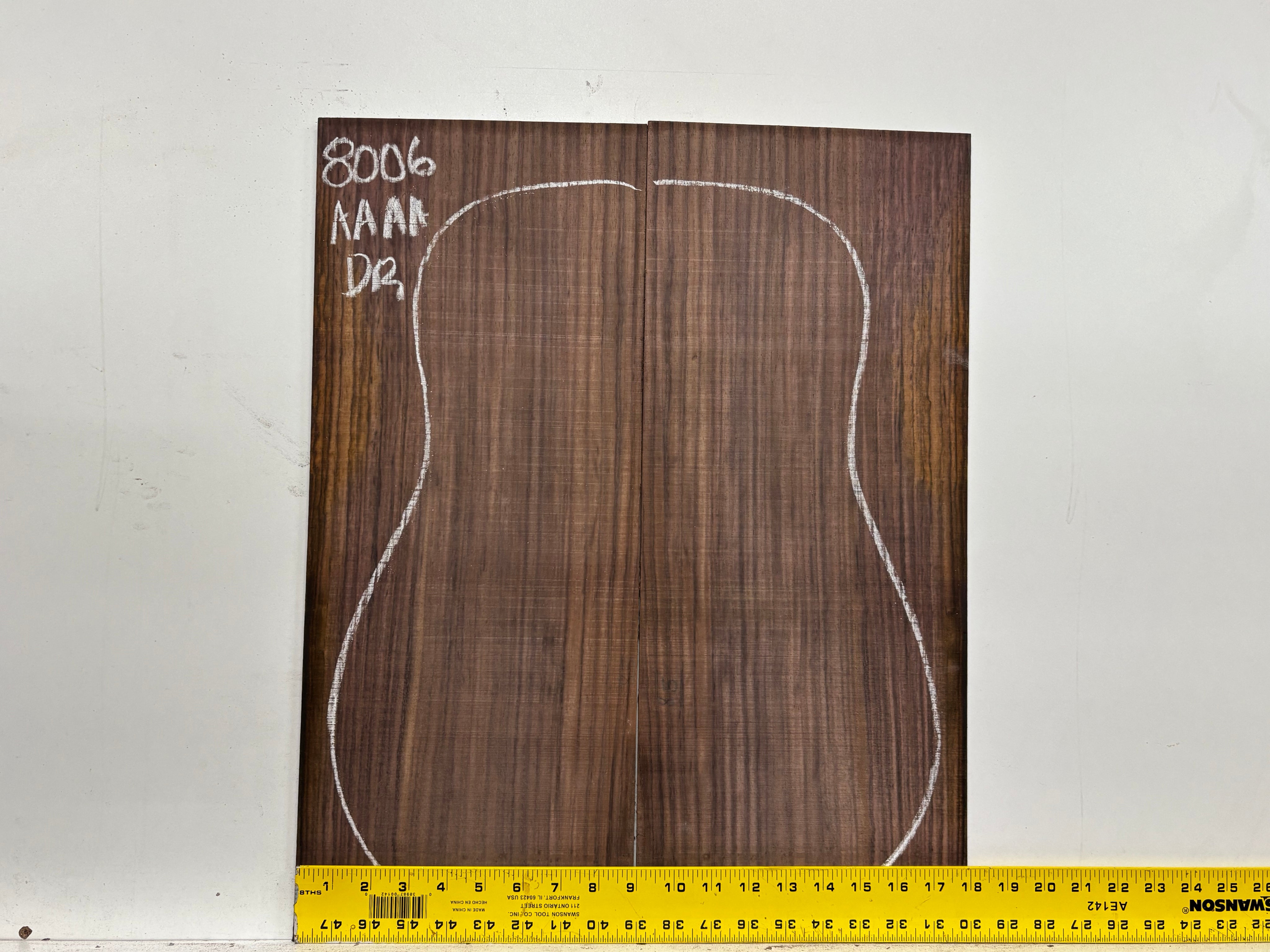 East Indian Rosewood Dreadnought Guitar Back Set #8006 - Exotic Wood Zone