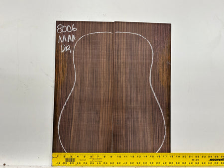 East Indian Rosewood Dreadnought Guitar Back Set #8006 - Exotic Wood Zone